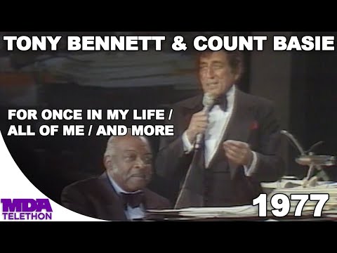 Tony Bennett and Count Basie - For Once In My Life and More Medley | 1977 | MDA Telethon