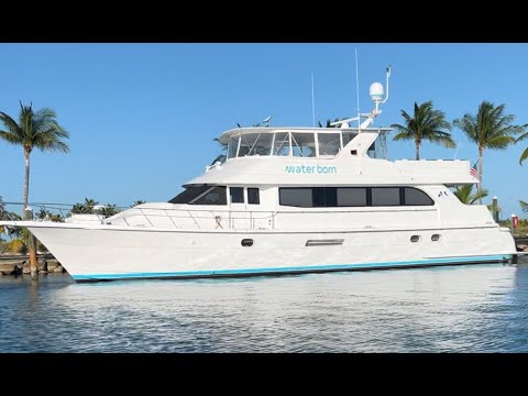 2003 Hatteras 75 Cockpit Motor Yacht WATER BORN Video