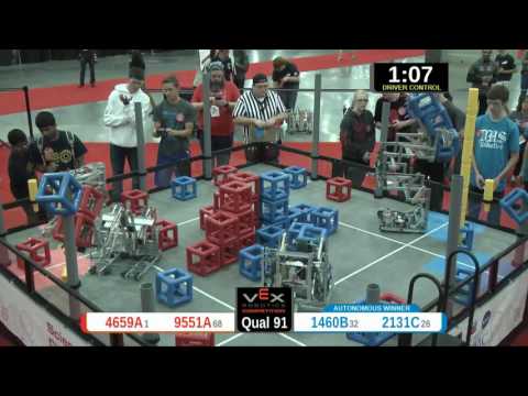 2015 VRC Sci Q91 - 4659A 9551A vs 1460B 2131C - 41 to 75 - VEX Worlds 2015 - Science Division