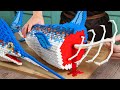 Hunting Cooking GIANT LEGO Swordfish Steak Is No JOKE Best Of Lego Fish Cutting Skills IRL ASMR