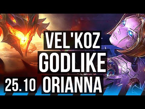 VEL'KOZ vs ORIANNA (MID) | Godlike | KR Master | 25.10