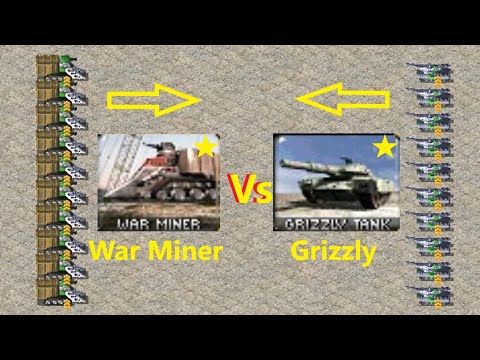 War Miner vs Grizzly - Red Alert 2