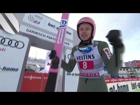 Dawid Kubacki - TCS Ga-Pa 144m rekord skoczni 01-01-2021