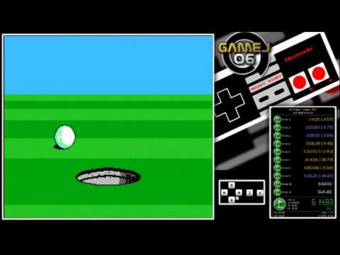 NES Open Tournament Golf - Japan Course World Record 11:45.20