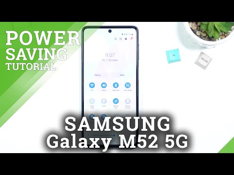 How to Turn On / Off Power Saving Mode on SAMSUNG Galaxy M52 5G - Save Battery Life