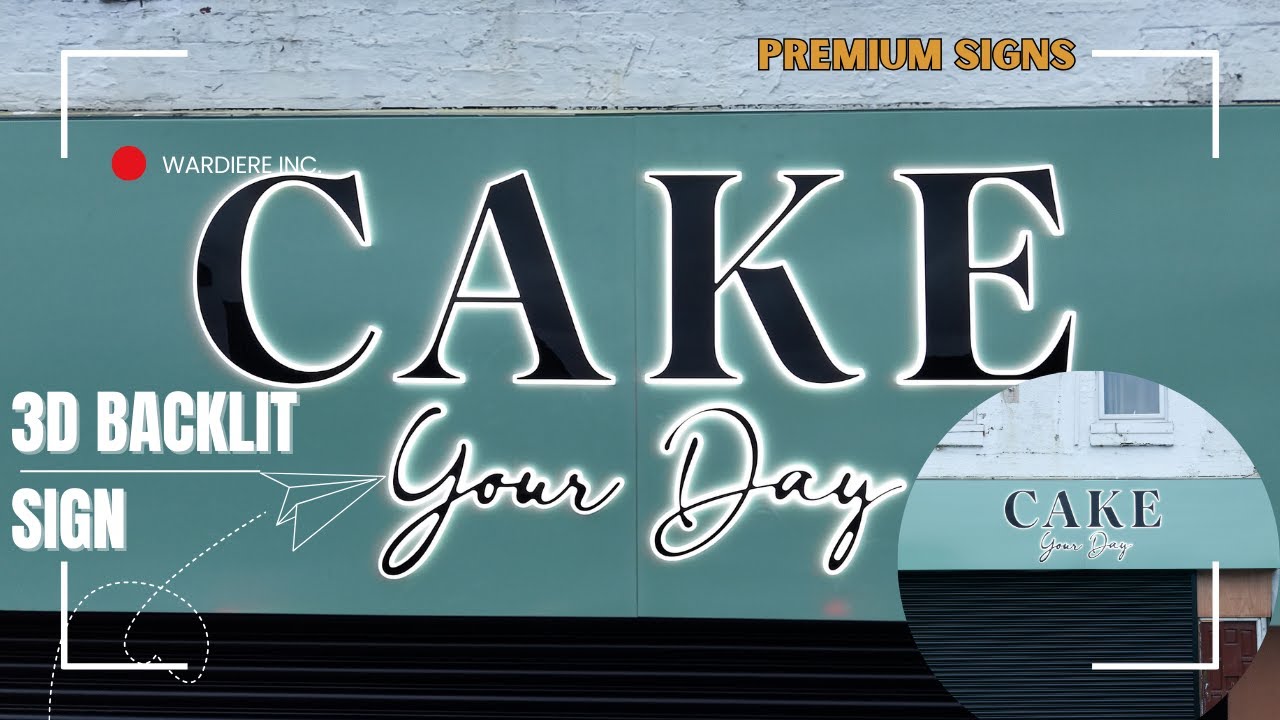 Premium Backlit signs by Manchester Signs Centre#3dsignage#3dlogodesign #signboard #3dsigns