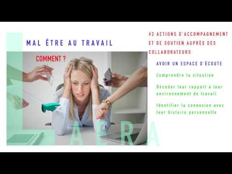 LAERA NEWS 2016 30 MAL ETRE AU TRAVAIL