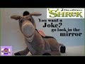 2003 DreamWorks Shrek Voice Interactive Talking Wise Crackin Donkey Plush Toy By Hasbro