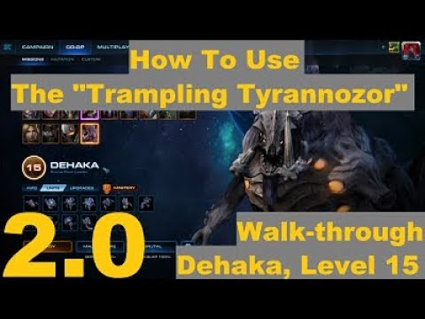 StarCraft 2: How To Use The "Trampling Tyrannozor" Strategy With Dehaka, Level 15 Co-op