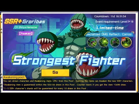 Pulling and Combine Awaken Groribas SSR+ [One Punch Man: The Strongest]