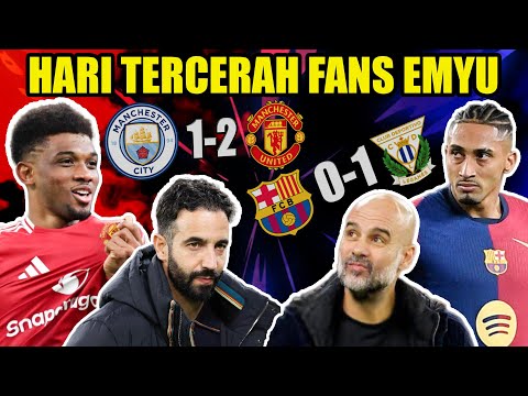 MANCHESTER IS RED, MAN CITY KENAK BARET DAN BARCELONA MASUK PARET WKWKWK