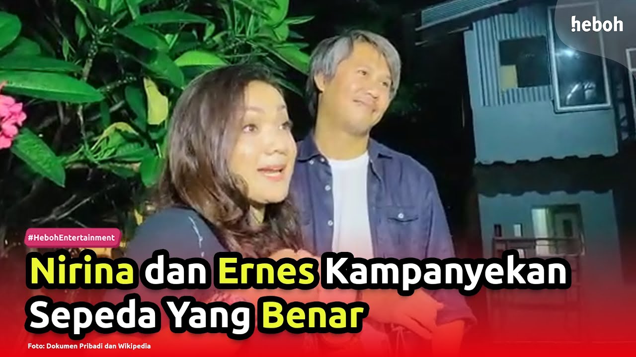 Nirina dan Ernest Kampanyekan Sepeda yang Benar