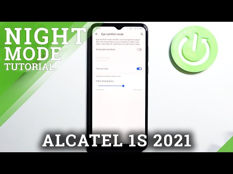 How to Enable Eye Comfort Mode in Alcatel 1S 2021  – Find Night Light