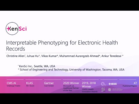 Interpretable Phenotyping for Electronic Health Records ICHI 2021