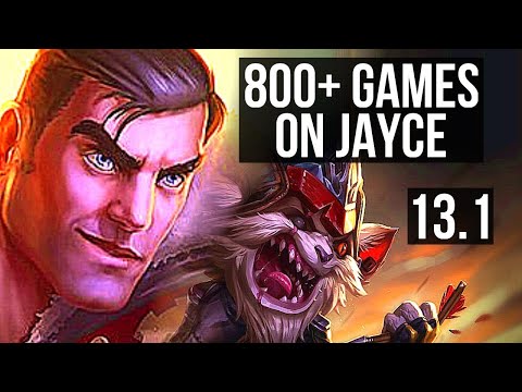JAYCE vs KLED (TOP) | 10 solo kills, Quadra, 2.6M mastery, 800+ games, 18/4/9 | EUW Master | 13.1