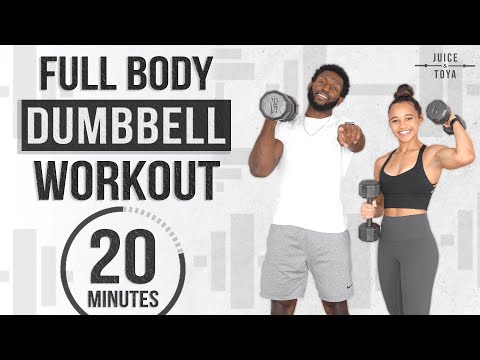 20 Minute Full Body Dumbbell Workout NO REPEAT (Strength & Conditioning)