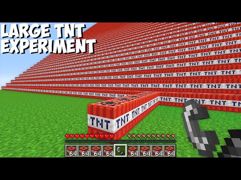 Never REPEAT THIS LARGEST TNT EXPERIMENT in Minecraft Challenge 100% Trolling