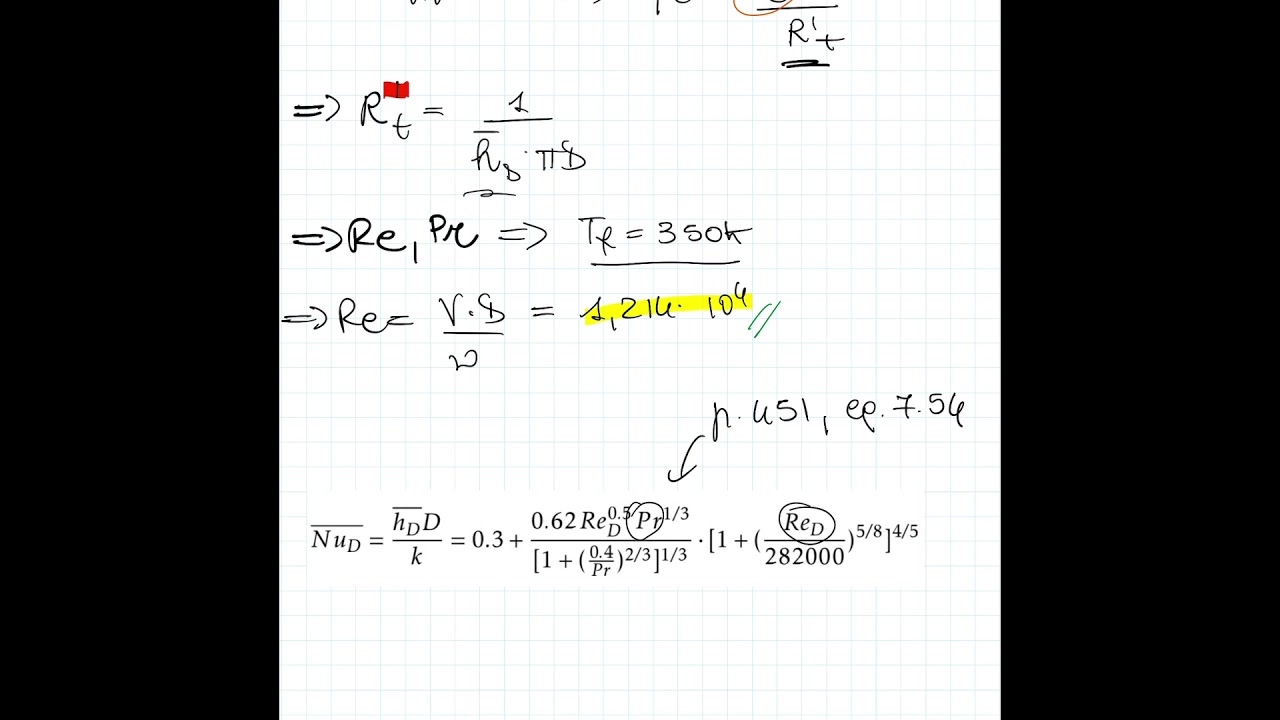 Learning Heat Transfer: Thermal insulation of a powerline, Incropera’s Question 7.52