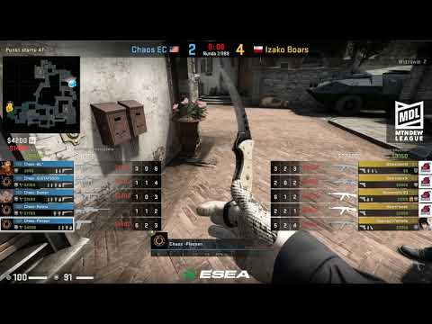 [POLISH] ESEA MDL SEASON 30 IZAKO BOARS VS CHAOS | INFERNO | CSGO 2019