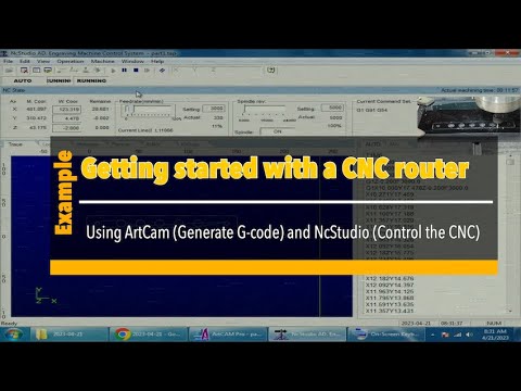 CNC Basics  Ep1 การเริ่มต้นใช้งานเครื่อง  CNC โดยใช้โปรแกรม ArtCAM และ  NcStudio