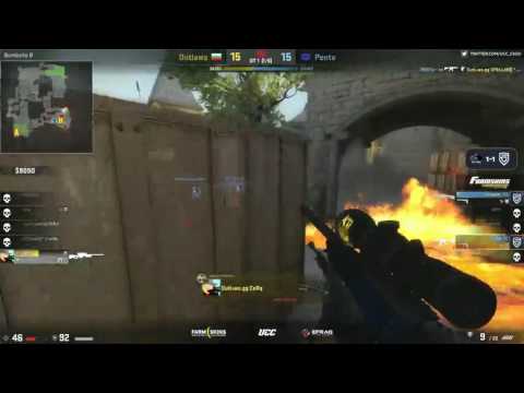 Outlaws.GG CeRq - 1vs2 clutch (T - post-plant situation) #CSGO #Stream #HLTV #Esports