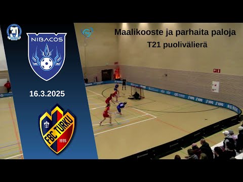 Maalikooste | T21 puolivälierä Nibacos - FBC Turku 16.3.2025