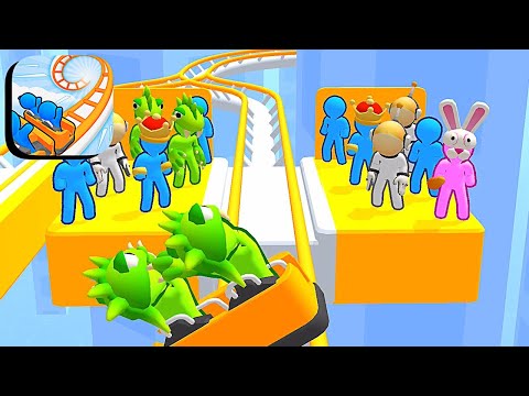 Runner Coaster ​- All Levels Gameplay Android,ios (Levels 121-122)