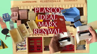 MID CENTURY AMERICAN PLASTIC DOLLS HOUSE FURNITURE! ✨Estate Sale Minis From the 50s & 60s