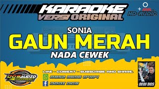 Download lagu KARAOKE. GAUN MERAH  - VERSI  ORIGINAL - SONIA  / NADA CEWEK. mp3