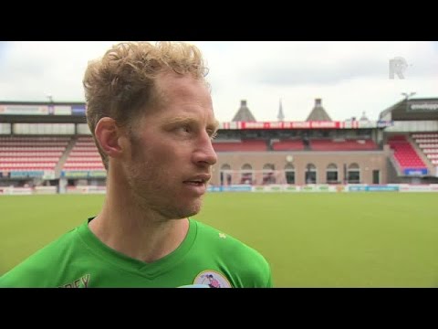 Michel Breuer na afloop van de eerste training