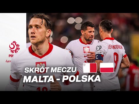 EL. MŚ: Skrót meczu 🇲🇹 MALTA - POLSKA 🇵🇱
