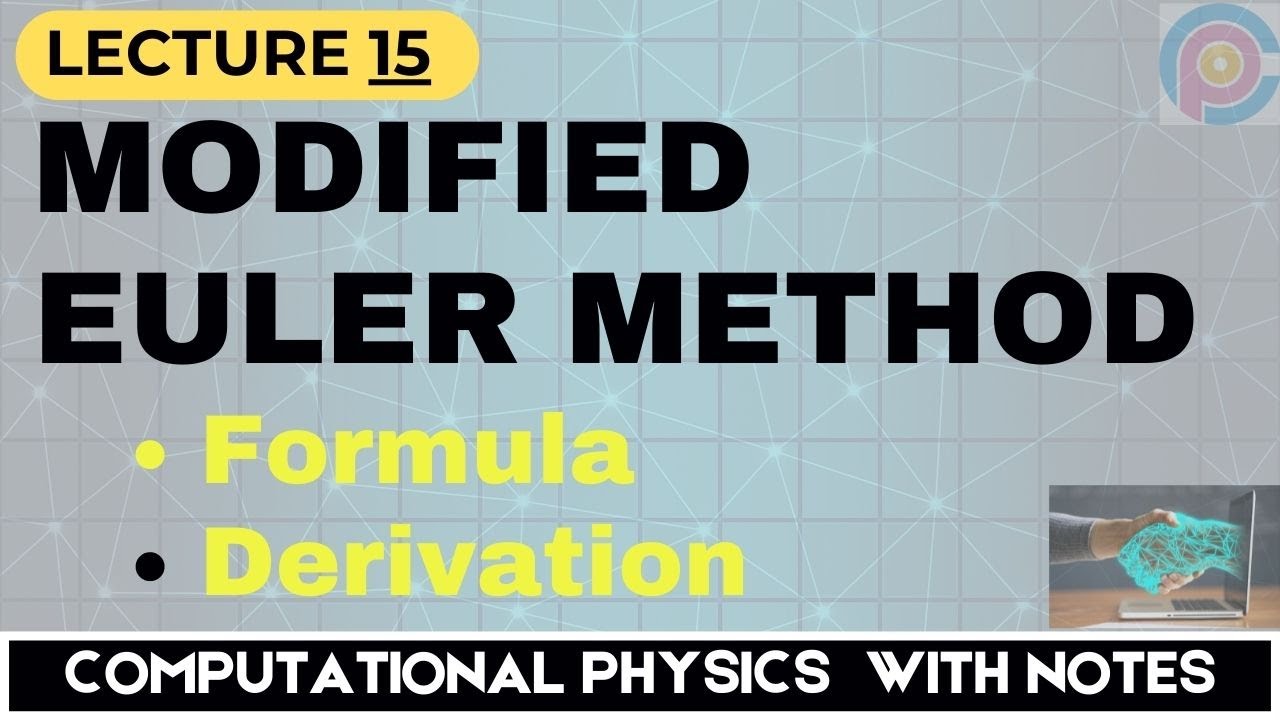 What is modified Euler formula? | Modified Euler method example