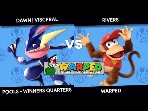 Warped! - Visceral (Greninja) vs Rivers (Diddy Kong) - Pools - Winners Quarters