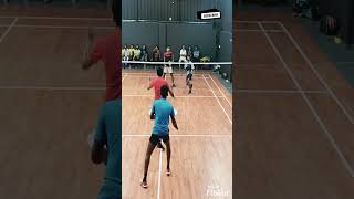 Perfect🔥 Flick serve Return🤸 !! Opponents had no clue what is coming 💥🏸!! #shorts #shortsvideo