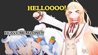 Pekora's SOCIAL ANXIETY peaks when extroverts invade her room