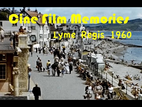Lyme Regis, Dorset in June 1960, Vintage Home Movie Cine Film