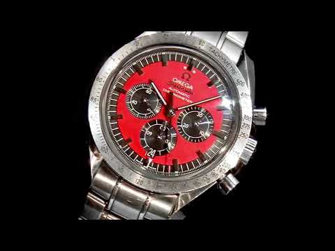 Men's Stainless Steel Omega Speedmaster 'Michael Schumacher' the Legend Collection Automatic Chronograph