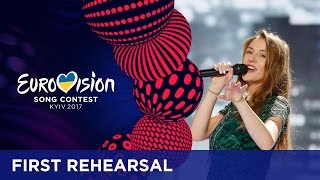 Jana Burčeska - Dance Alone (F.Y.R. Macedonia) First Rehearsal in Kyiv