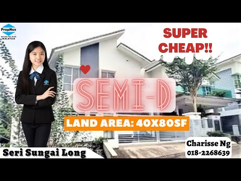 New Cheap Semi-D @ Seri Sungai Long I HOT SELLING LOCATION I Charisse Ng 018-2268639