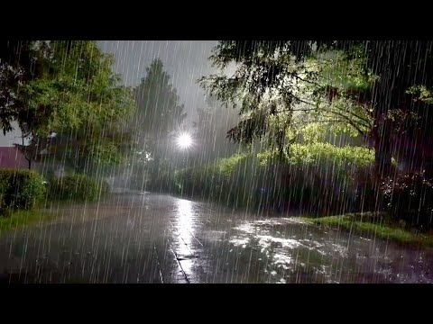 A sudden Downpour & Loud Thunderstorm on a calm night. End Insomnia with the Cool Rain sound