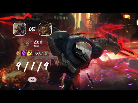 Zed Mid vs Renekton - KR GrandMaster Patch 13.13