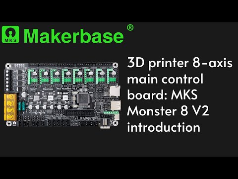 3D printer 8-axis main control board introduction: MKS Monster8 V2, suitable for VORON