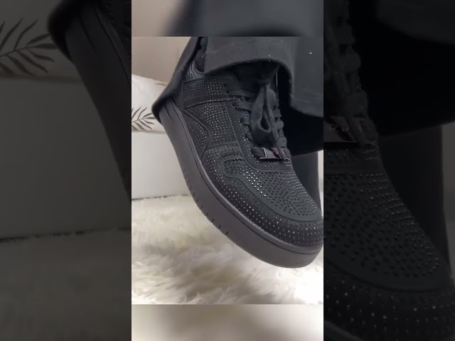 Vídeo relacionado con LUCKY STEP Zapatillas Brillantes de Mujer con Strass y Purpurina, Zapatillas Deportivas Ligeras de Paillettes Metálicas. (Plata, 8US-38EU-5UK)