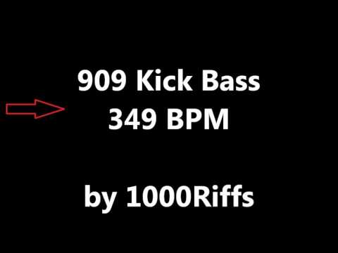 909 Kick Bass Drum : 349 BPM - Beats Per Minute