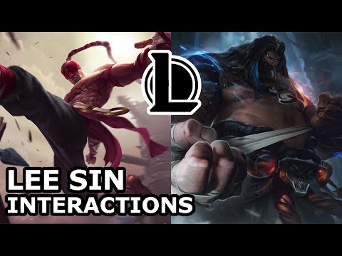 Lee Sin Interactions with Other Champions | HIS BEST FRIEND IS UDYR | League of Legends Quotes