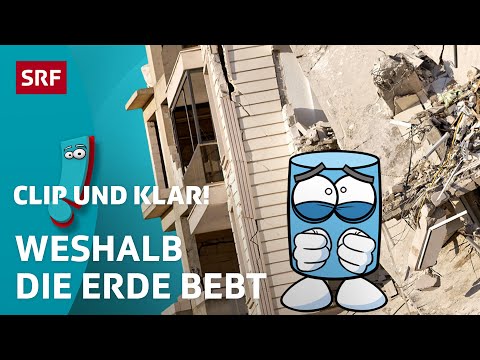 Wie entstehen Erdbeben? | SRF Kids – Clip und klar! | Für Kinder erklärt