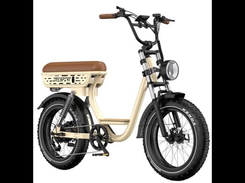 Onesport W77 Electric Bike, 500W Motor, 48V 18Ah Battery, 20*4 inch Tires, 25km/h Max Speed  EU9.NL