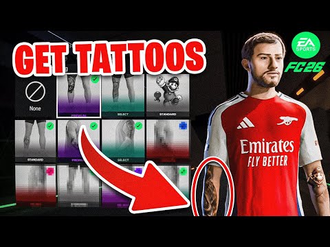 How to get TATTOOS in Player Career mode in EAFC 26