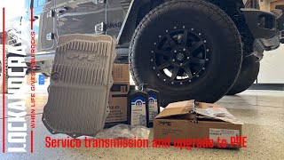 50k mile transmission service and upgrade pan to PPE