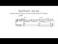 Bud Powell  - Jay Jay (1946, with J.J. Johnson) - Piano Transcription